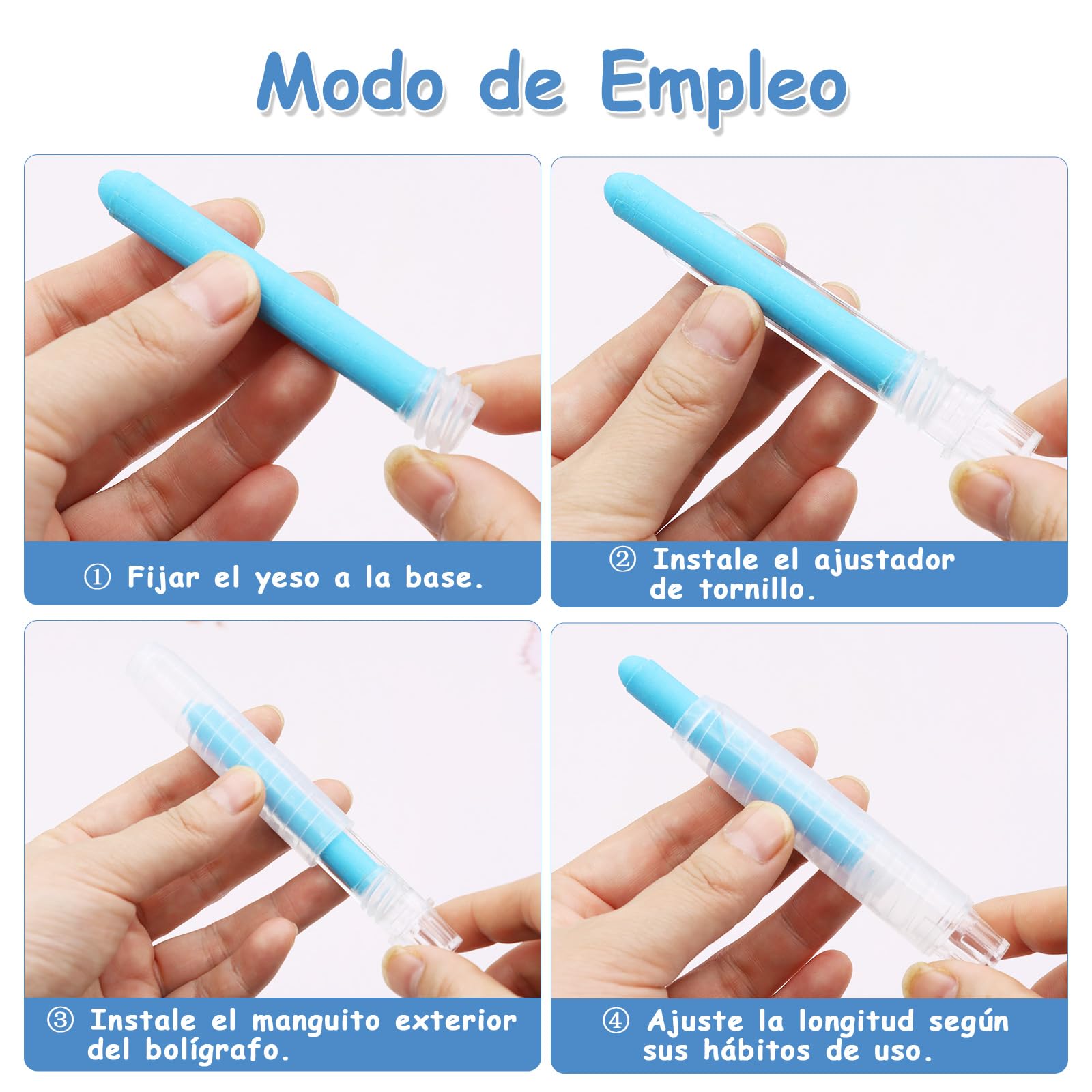 Scettar 16 Pcs Tizas Sin Polvo, Colores para Pizarra Borrables y Lavables, No Tóxicas, Solubles en Agua, para Escuela, Oficina y Hogar
