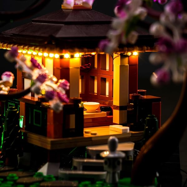 LocoLee Led Licht Set Kompatibel mit Lego Garten der Stille, Led Beleuchtungs Set Compatible with Lego 10315 Tranquil Garden Botanical - Nur Lichter Set, Kein Modell (Standard Version) - 3