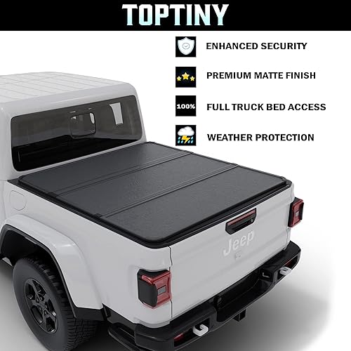 Miniatura 2 de Cubierta rígida plegable para caja de camioneta |THTF031|Se adapta a Jeep Gladiator 2020-2025 caja de 5 pies (60.3 pulgadas)