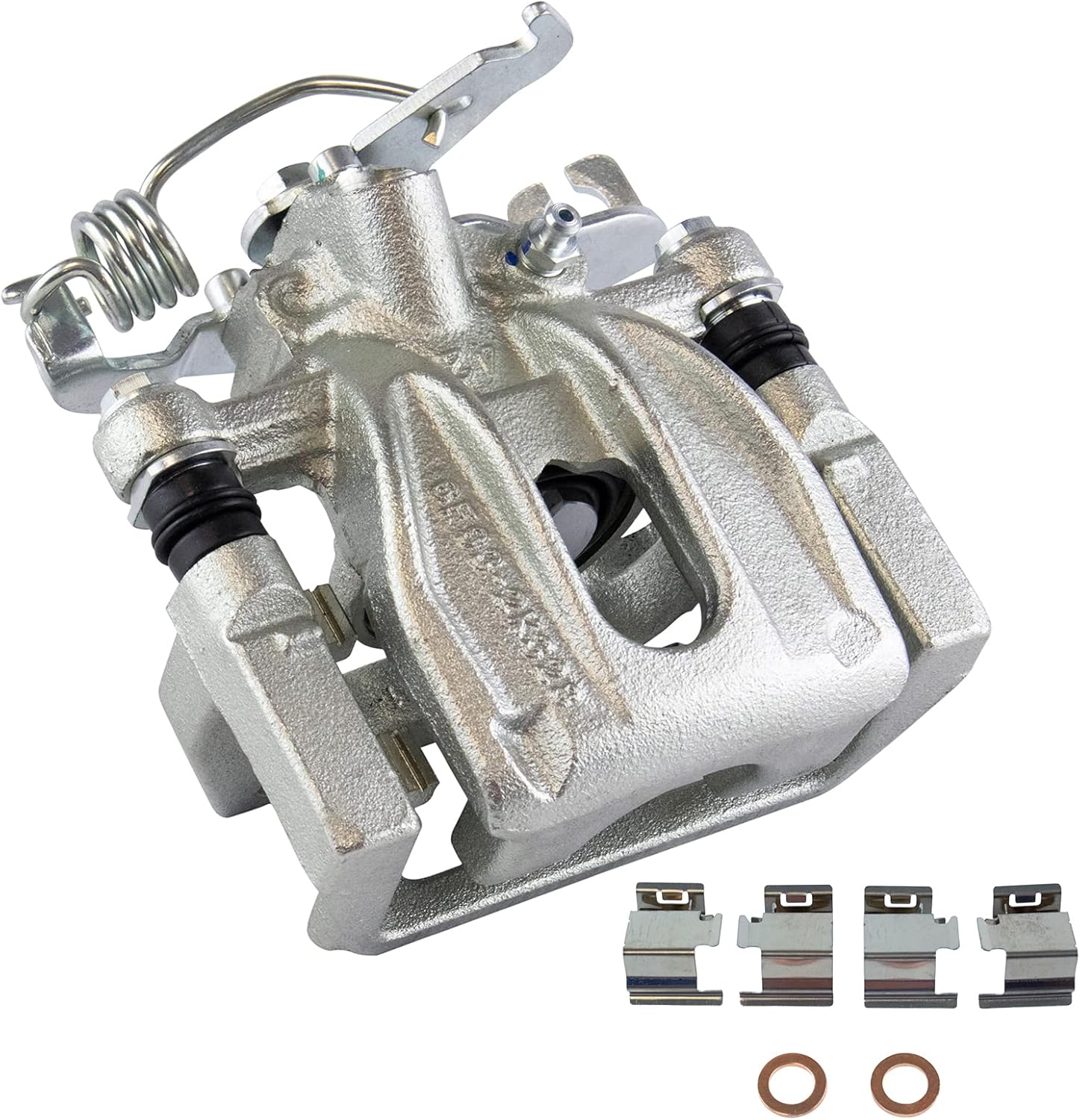 TRQ Rear Left Brake Caliper w/Bracket Drivers Side Compatible with 2005-2007 Ford Five Hundred Freestyle 2008-2009 Taurus Taurus X Mercury Montego Sable