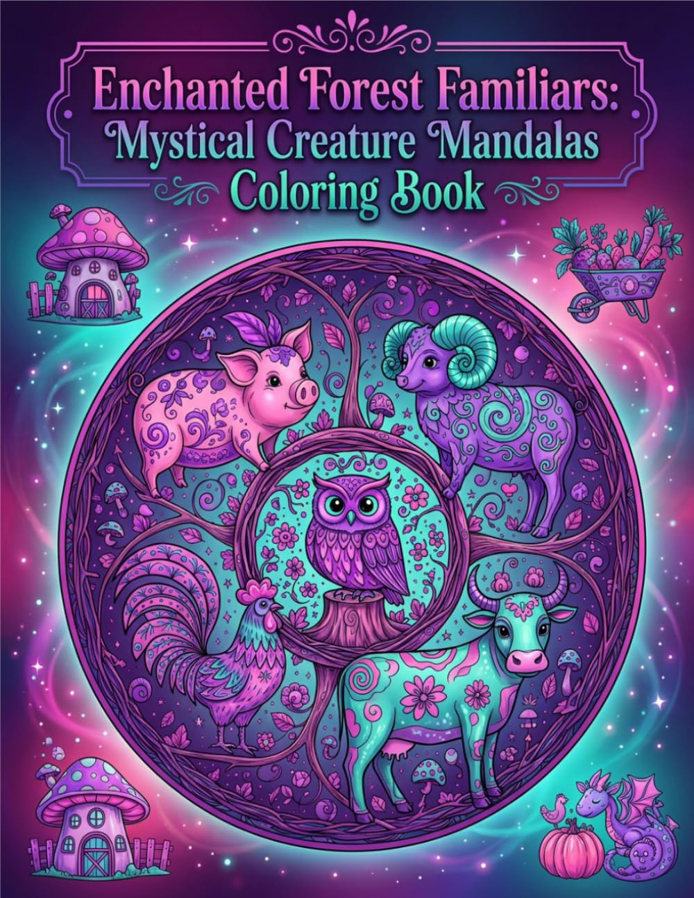 Enchanted Forest Familiars: Mystical Creature Mandalas