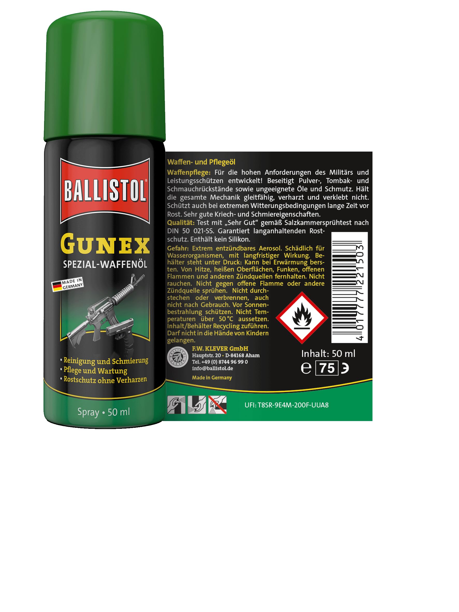 Ballistol – Gunex Olio per Armi e Protezione Contro la ruggine