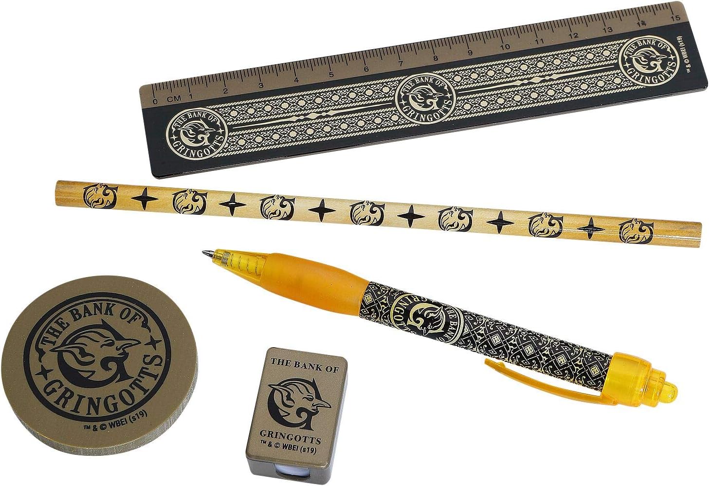 HARRY POTTER 5-Piece Stationery Set Gringotts Bank - Official Merchandise