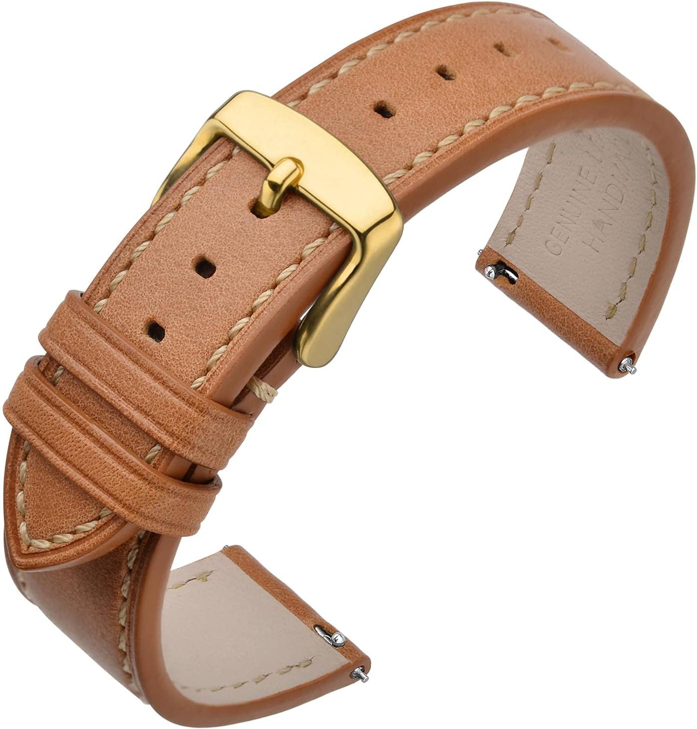 Watch Band 16mm 17mm 18mm 19mm 20mm 21mm 22mm 24mm - Classic Oil Wax Leather Quick Release Watch Strap for Men Women