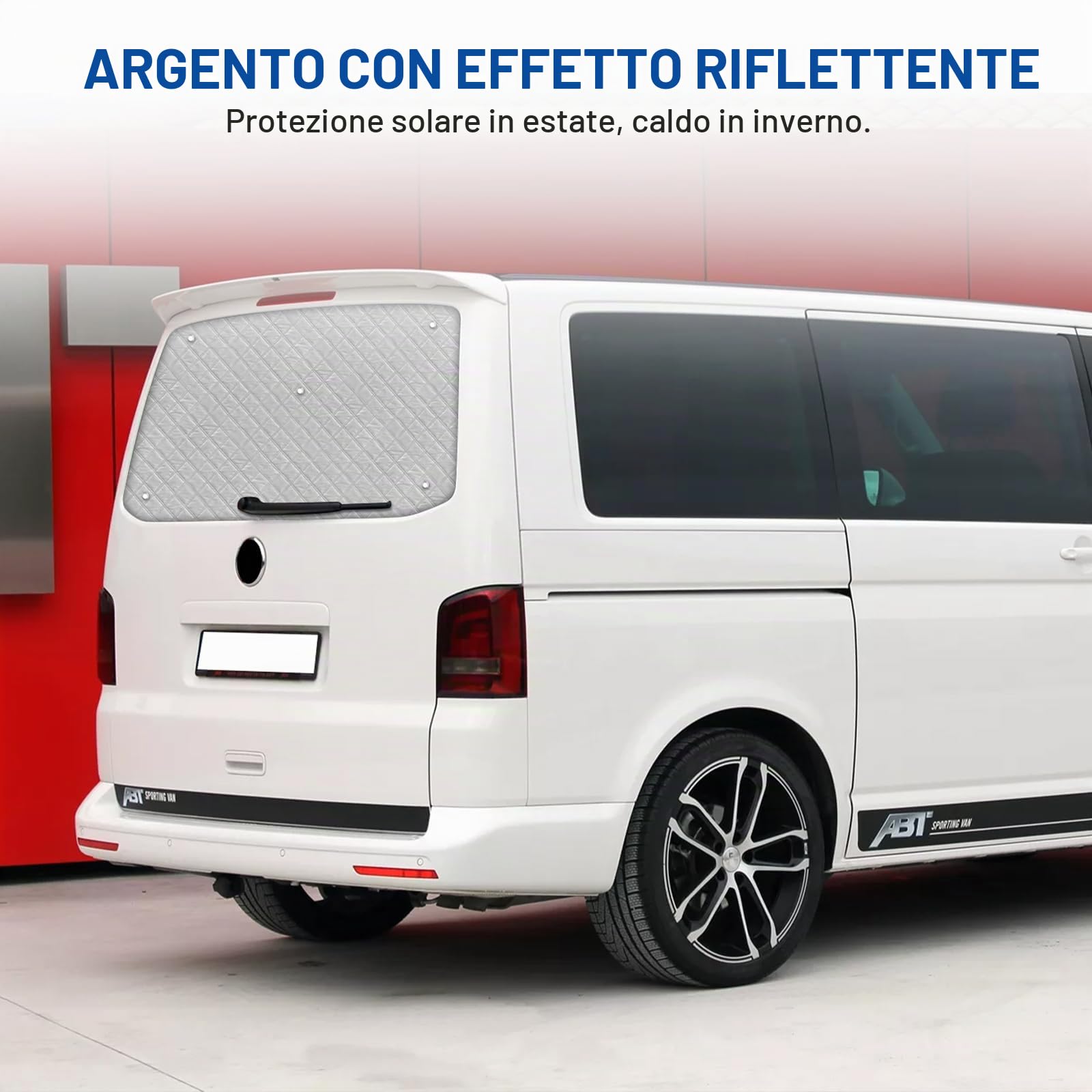 Parasole per Lunotto Posteriore Auto per VW T5 T6 2003-2024, una Porta Copri Sole Lunotto Posteriore Tenda Parasole Protezione Solare Anti - UV