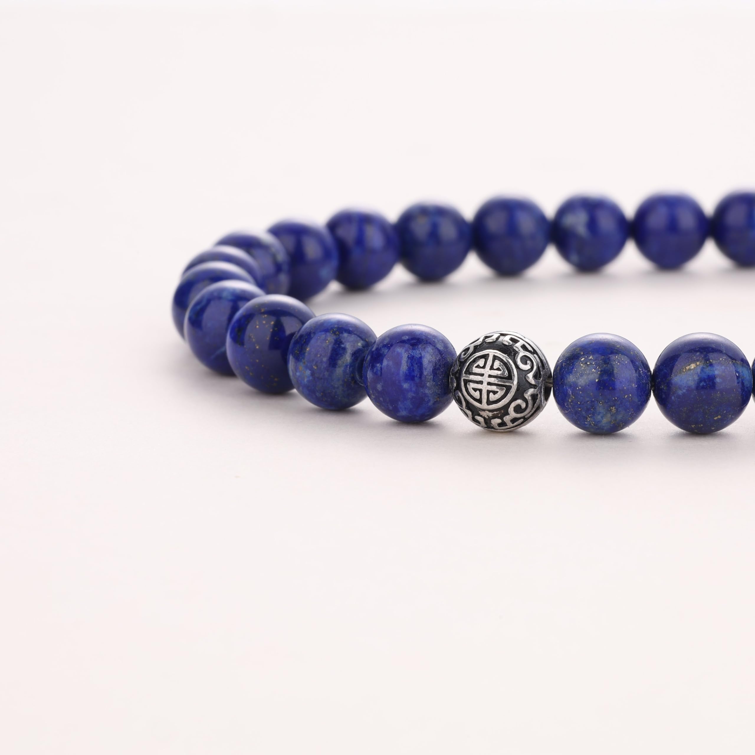 COAI Collana con Perle in Pietre Naturali e Perla Amuleto Shou in Argento
