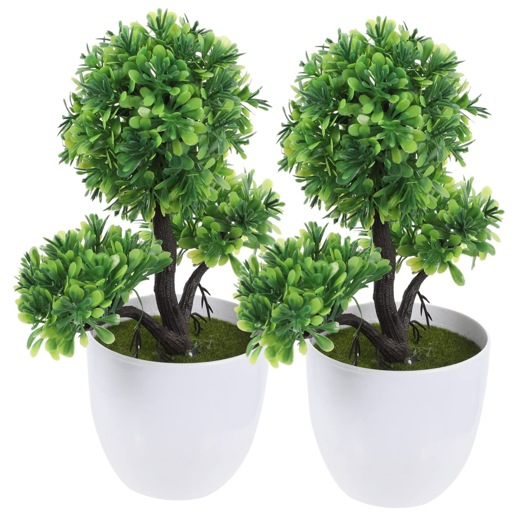 LOMOHOO Set di 2 piante artificiali tropicali come reali (28 cm) in vasi di ceramica bianca Monstera, piante artificiali in vaso finto plant, fiori artificiali in vaso (2, Monstera pianta artificiale