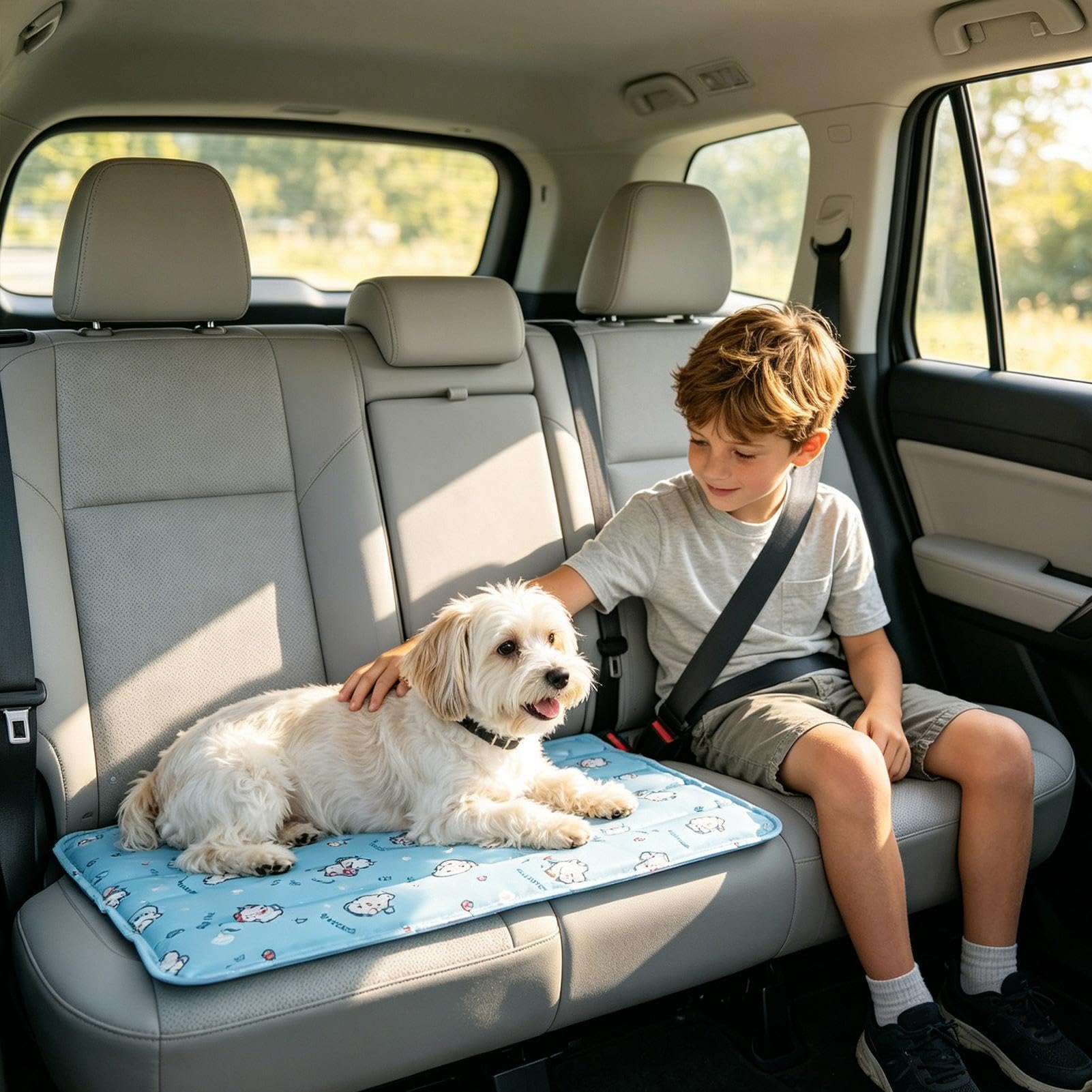 Tappetino Rinfrescante per Cani Cuscino in Gel Impermeabile Portatile | Rinfrescante per Cani per Interni ed Esterni, , Caldo, Cuccioli, Gatti, Cuccia, Divano, Auto