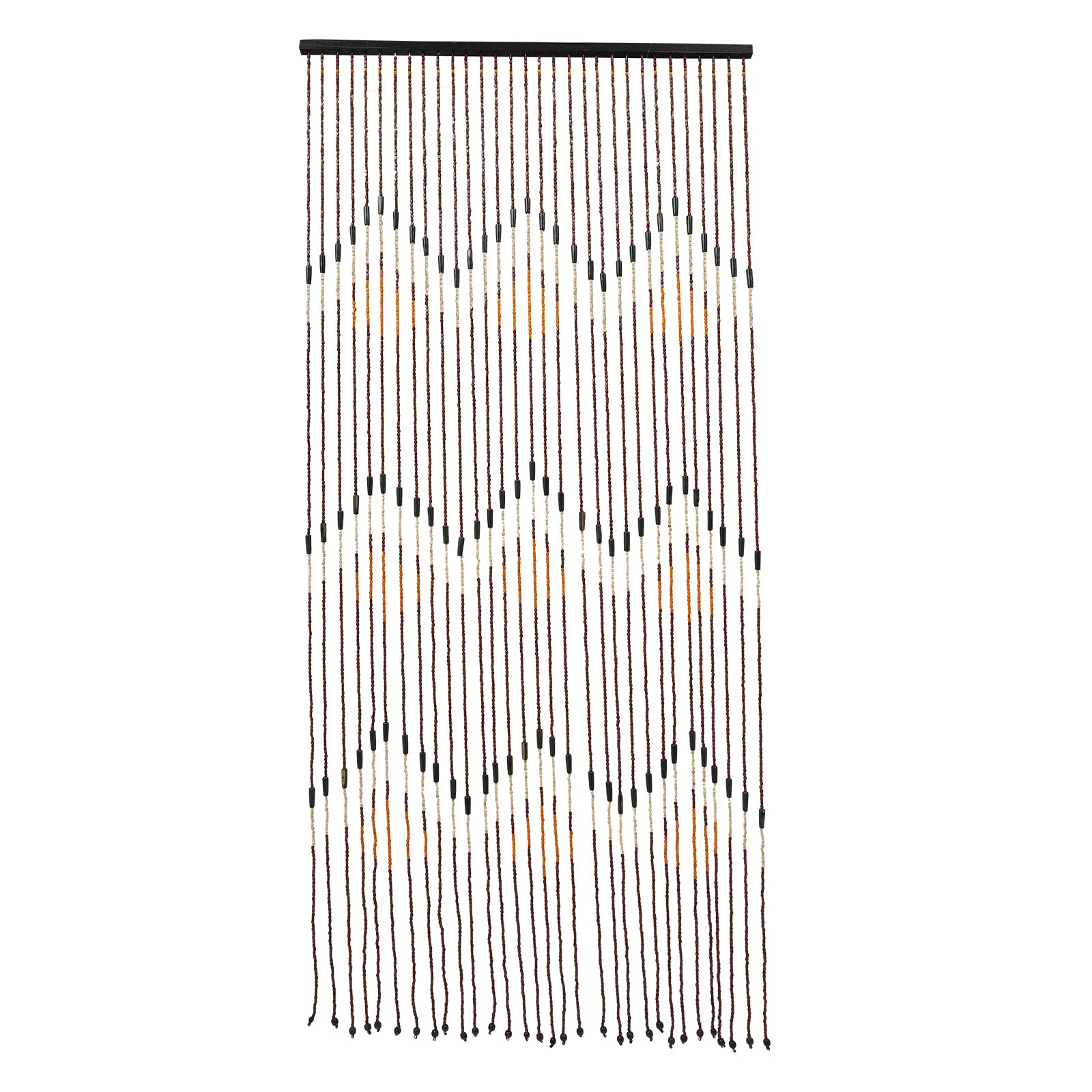 Rideau de perles en bois de bambou - 90 x 195 cm - Ouverture de porte - Rideau décoratif - Convient pour vérandas, couloirs et entrées de chambre