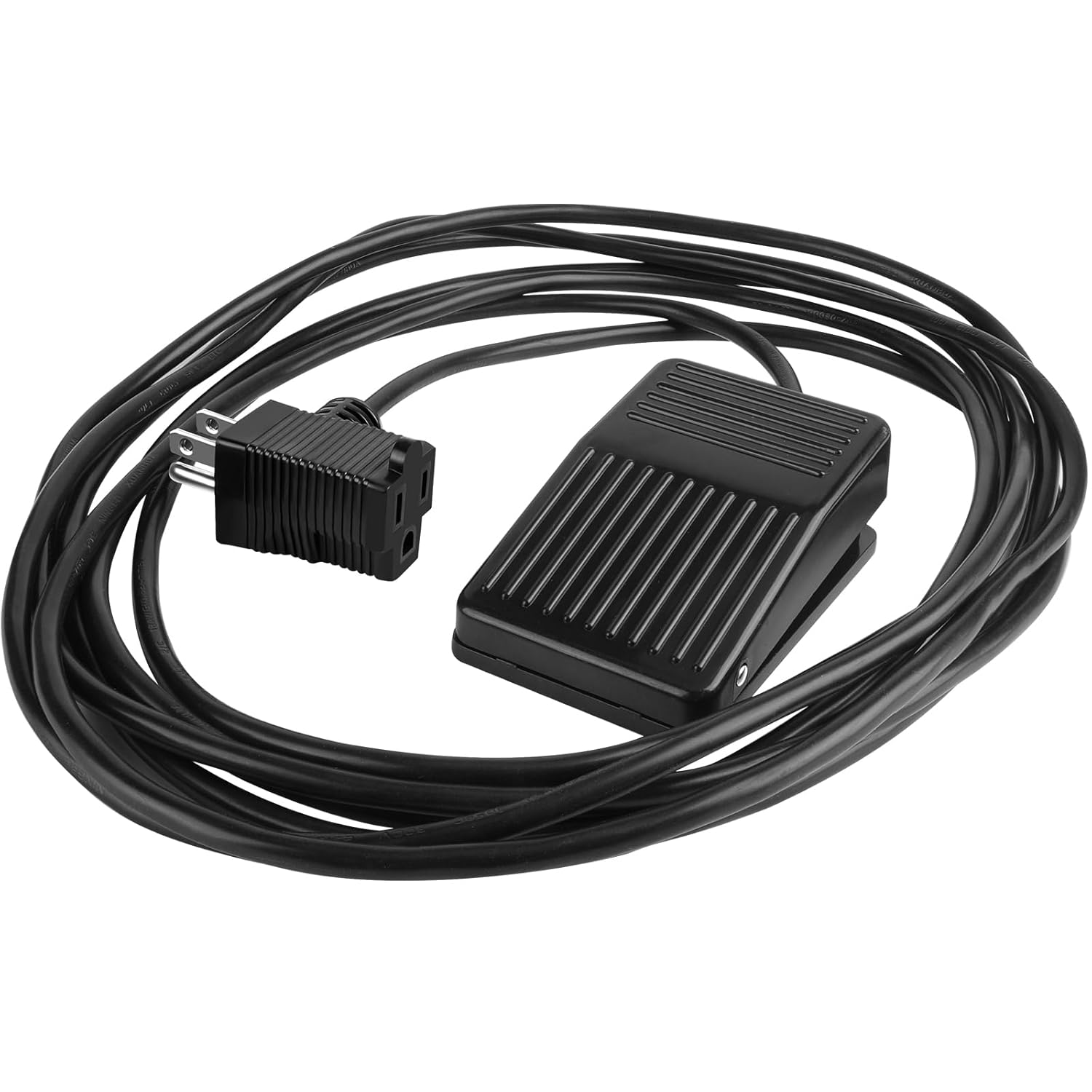 Kooca Momentary Foot Switch Pedal 10ft 15A 250V UL-Listed - Press Hold On Release Off for Power Tools Lamps Deadman Control