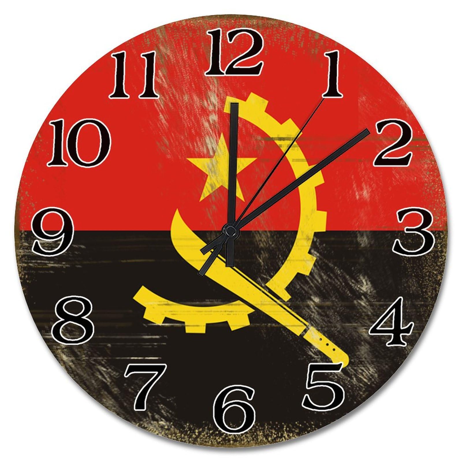 Horloge murale Angola cadeau vintage original pour un ami proche