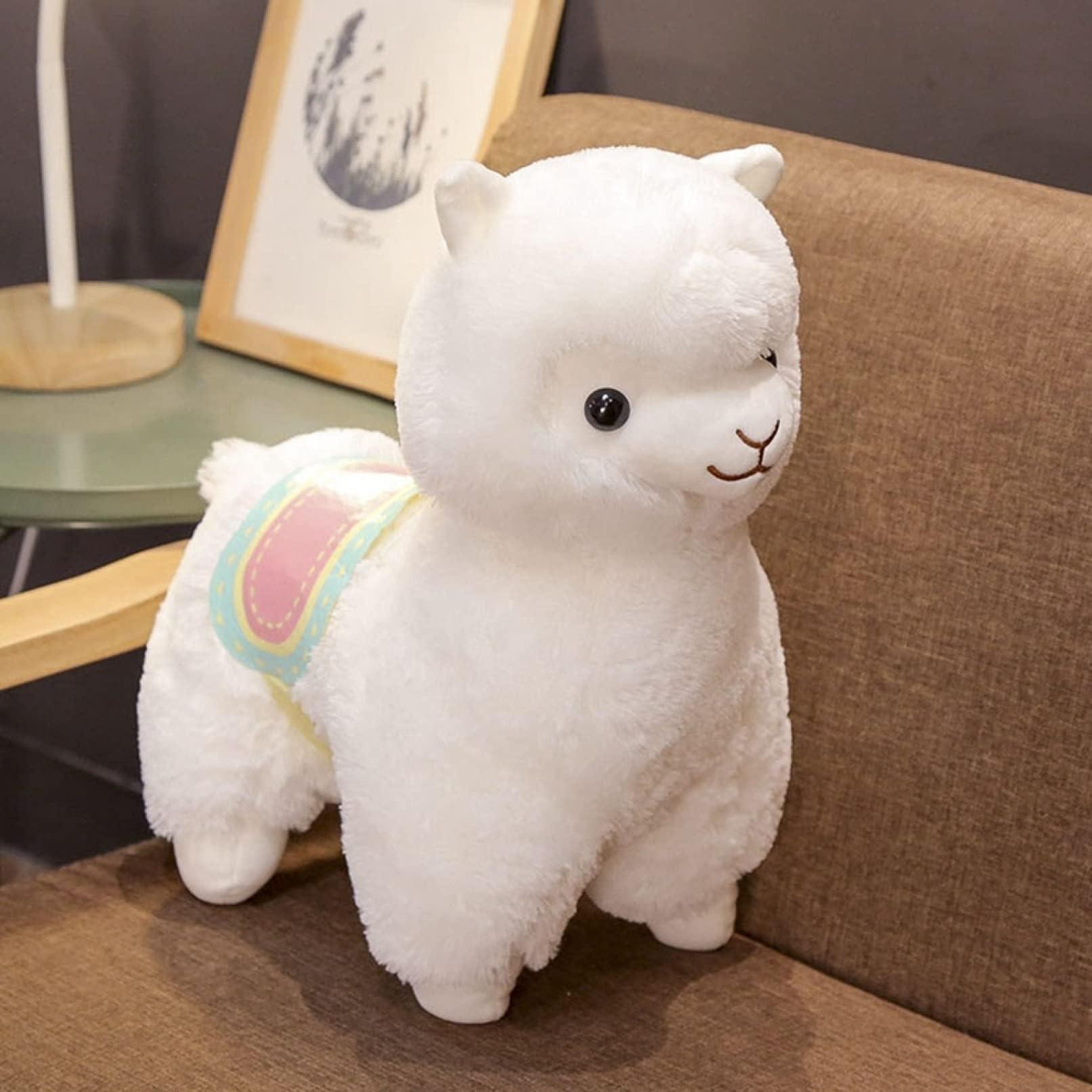 Amazon.co.jp: SAQJEE ふかふか アルパカぬいぐるみ 紫色 ホワイト