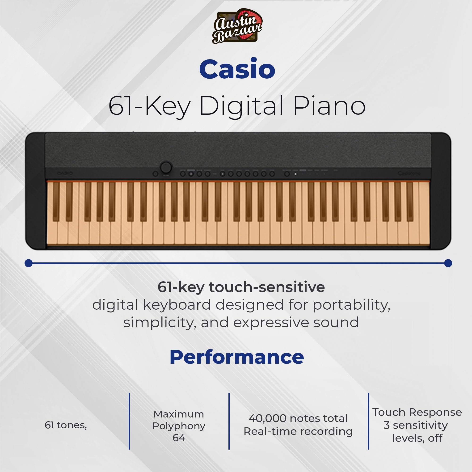 Amazon.co.jp: カシオ CT-S1 Casiotone 61キー ポータブルキーボード