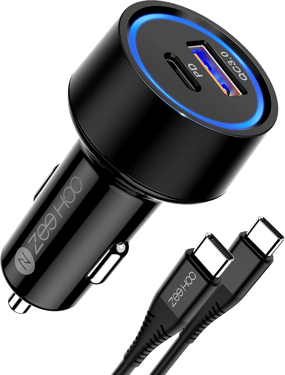 Car Charger, ZeeHoo Car Charger Adapter 5.4A/45W USB C Car Charger QC 3.0 & PD Dual Port Fast Charging - Compatible with Apple iPhone 13 12 11, Samsung Galaxy S22/S21/Note20,Google Pixel : Cell Phones & Accessories