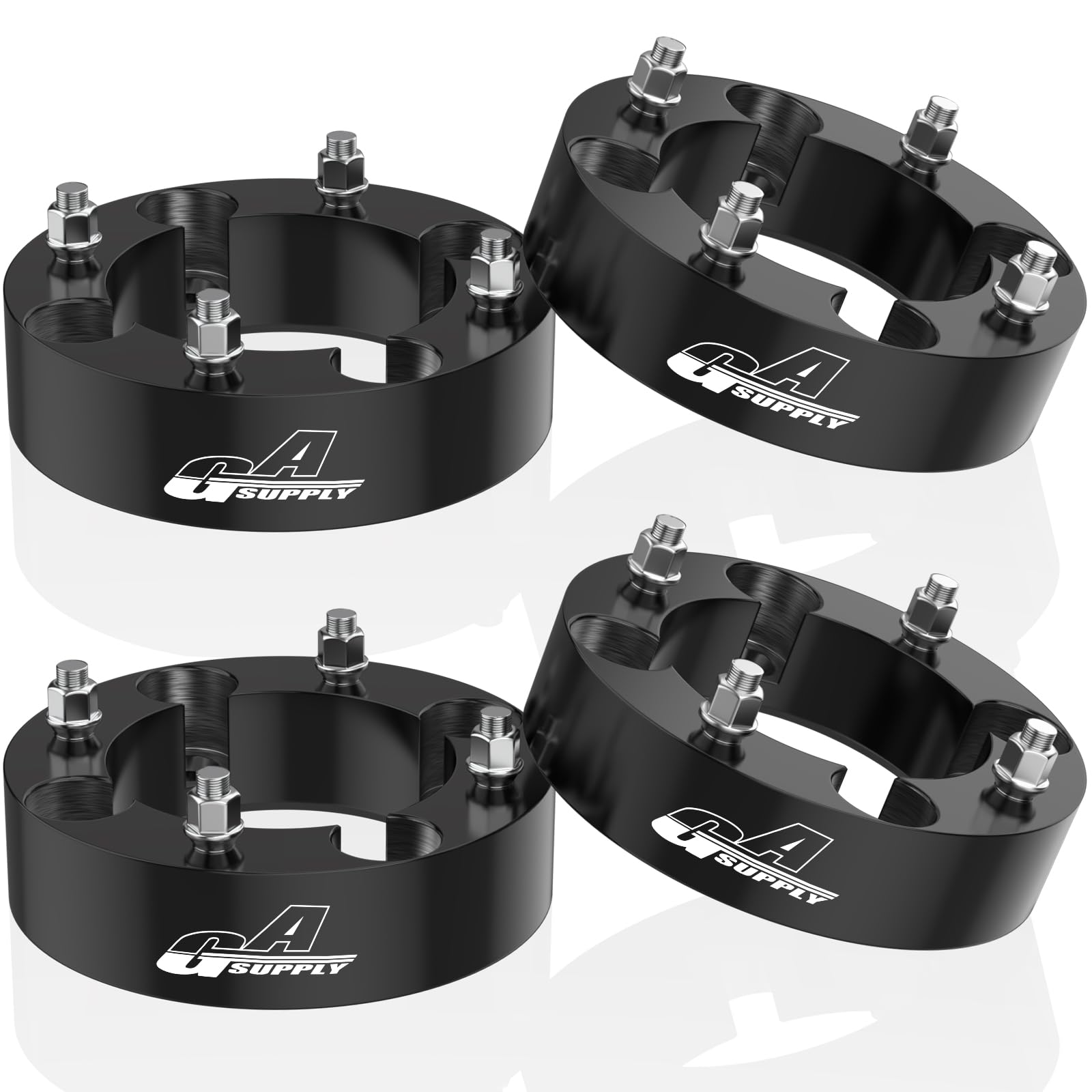 GAsupply 2" 4×156 ATV Wheel Spacers 3/8"-24 Studs, 131mm Hub Bore, 4 Pcs