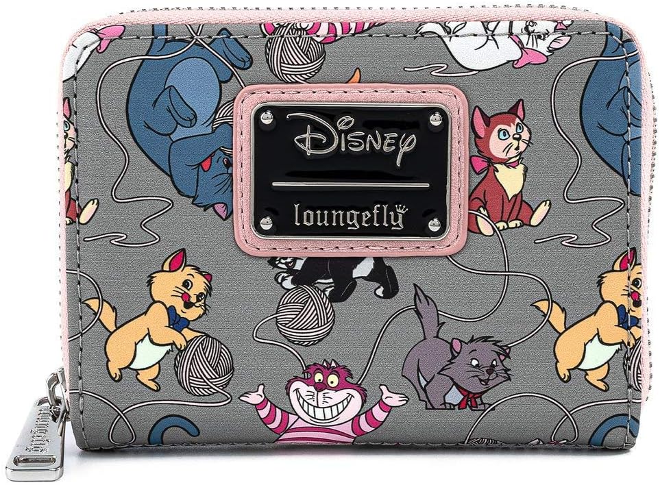 Loungefly Disney Cats Faux Leather Zip Around Wallet