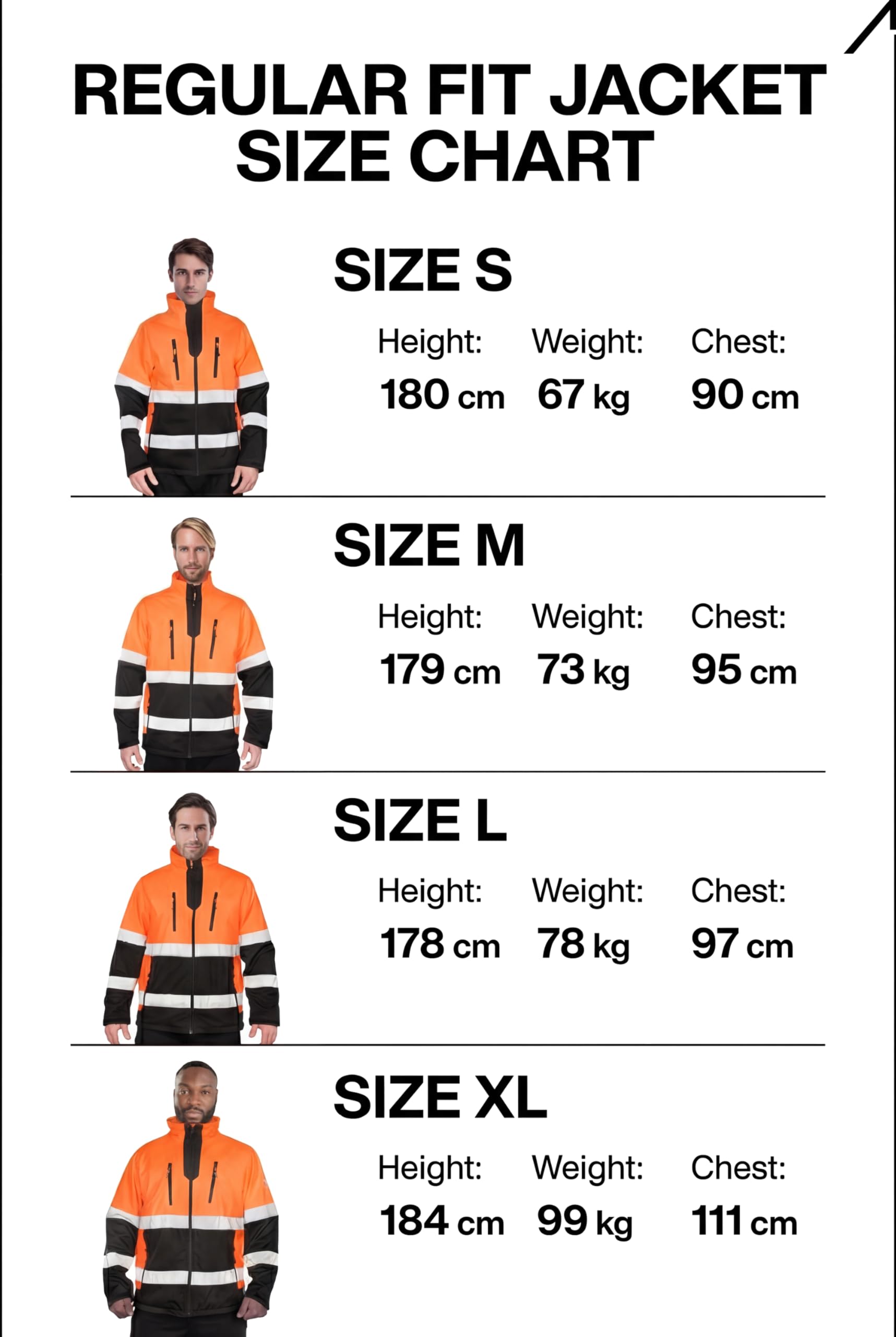 ACE Neon Chaqueta de alta visibilidad: resistente chaqueta softshell de advertencia con reflectores y capucha desmontable - EN ISO 20471 - Naranja