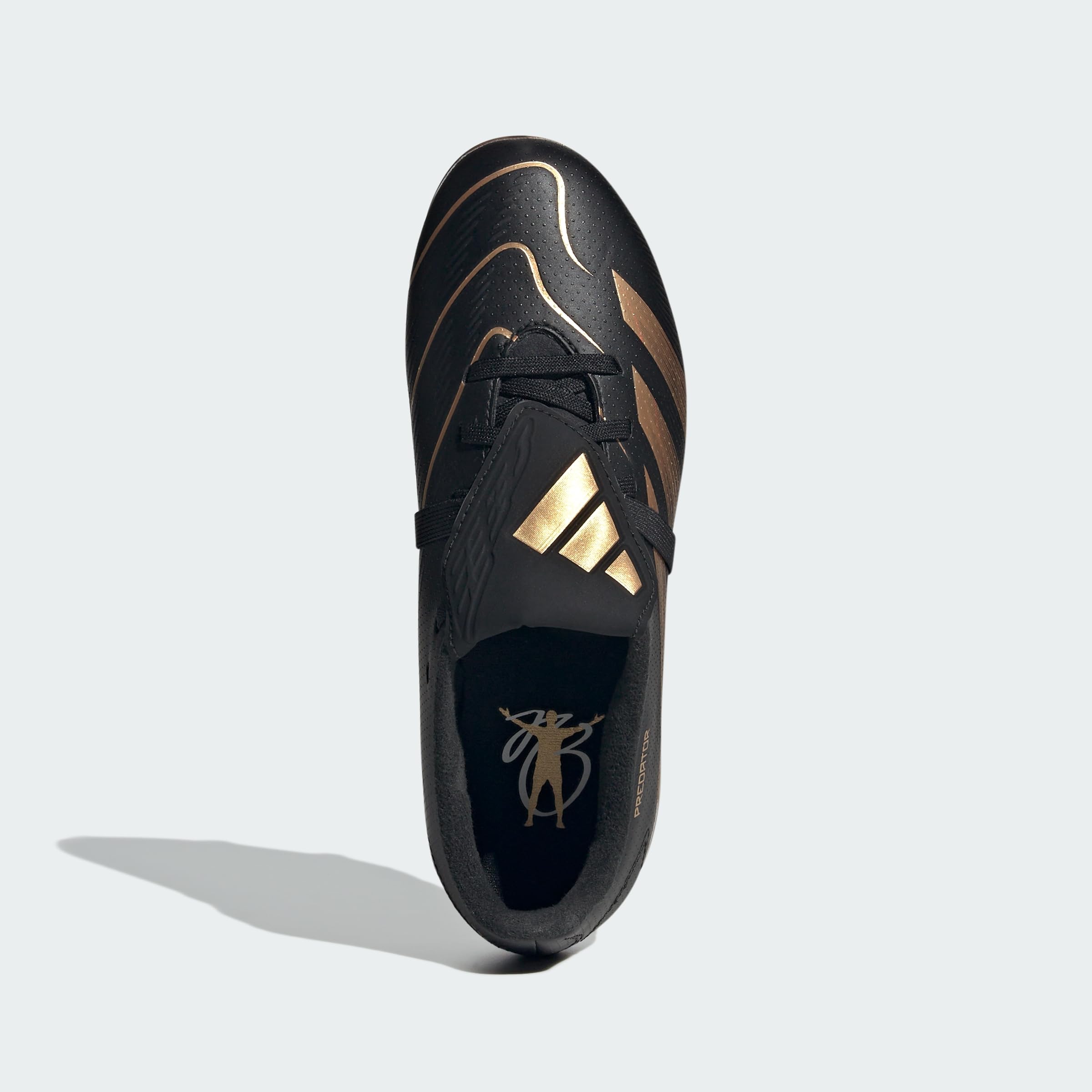 adidas Predator League FT FG J JB Trainers Black/Goldmt/CBLACK 3.5