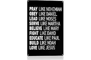 BEKUGART Church Metal Wall Art for Home Decor