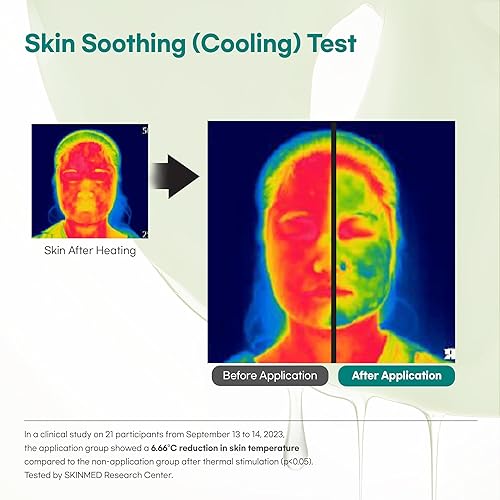 Miniatura 5 de Mascarilla calmante de gel de Cica, Centella, mascarilla de hidrogel durante la noche, paquete de 4+1