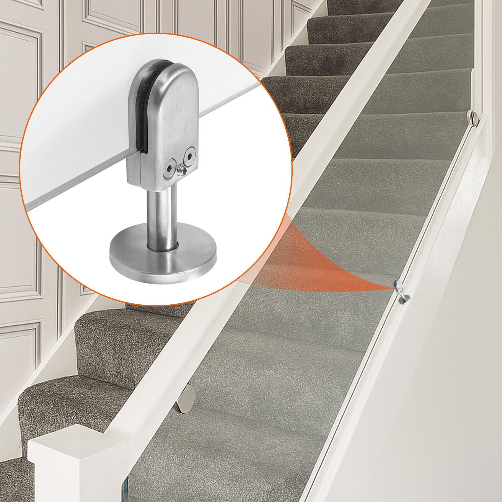 K&M - KM16018 DRINK-GLASHOUDER MET BUISKLEM ZWART STAAL | Terpstra