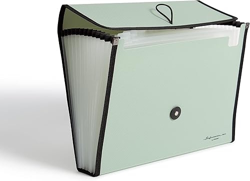 Miniatura 8 de U Brands Carpeta de archivo de polietileno expandible de 13 bolsillos, color negro, 1 unidad