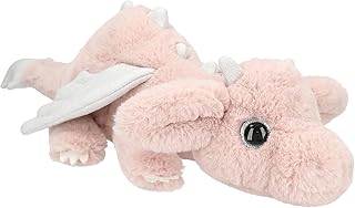 Depesche 13428 TOPModel-Dragón Color Rosa, Aprox. 50 cm de Altura de Peluche con alas Plateadas, Pink, One Size