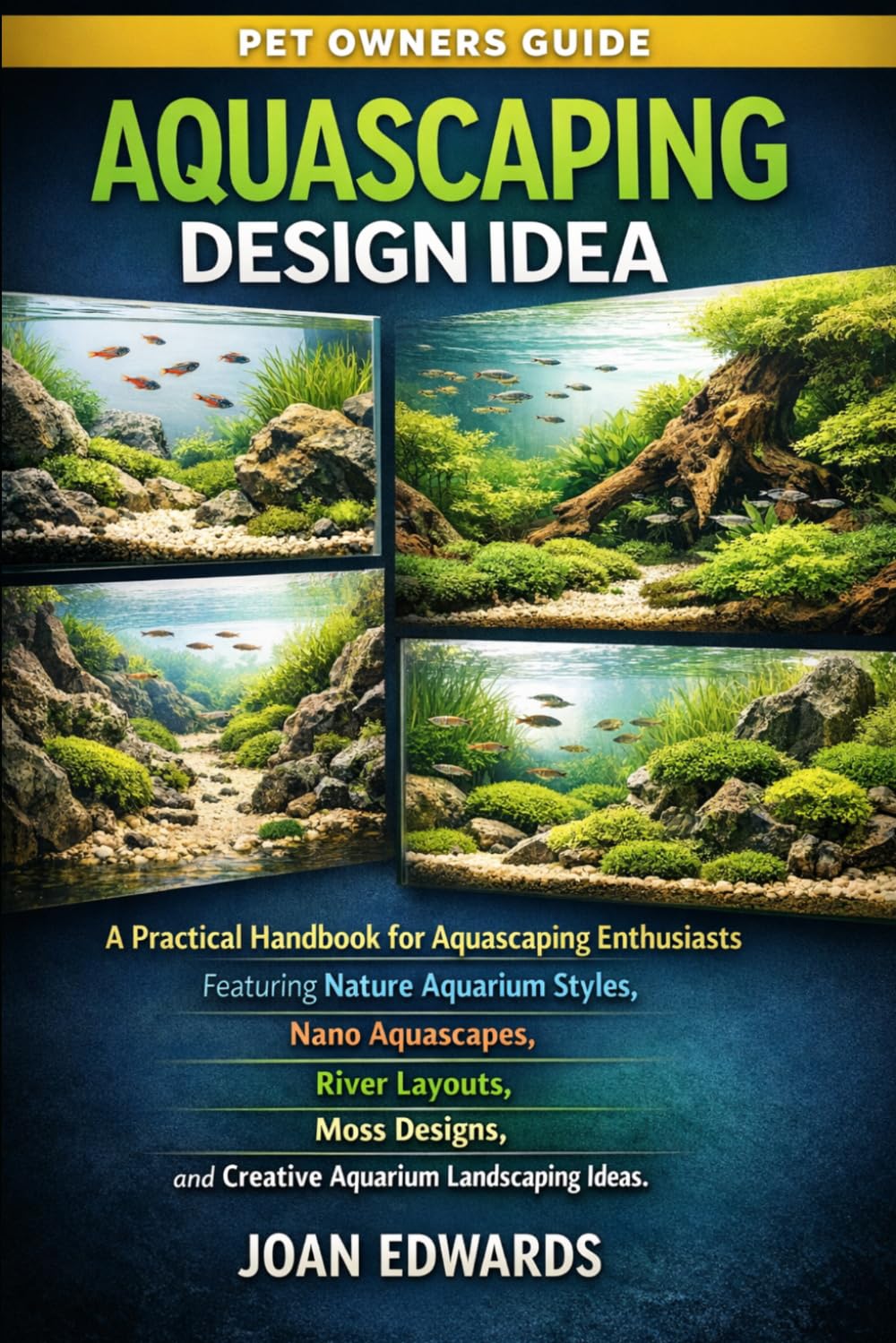 AQUASCAPING DESIGN IDEA: A Practical Handbook for Aquascaping Enthusiasts Featuring Nature Aquarium Styles, Nano Aquascapes, River Layouts, Moss Designs, and Creative Aquarium Landscaping Ideas.