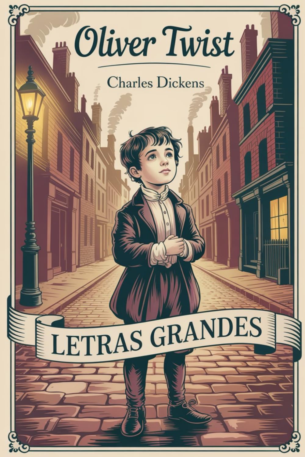 Oliver Twist - Charles Dickens: Texto adaptado con letras grandes para una lectura más cómoda