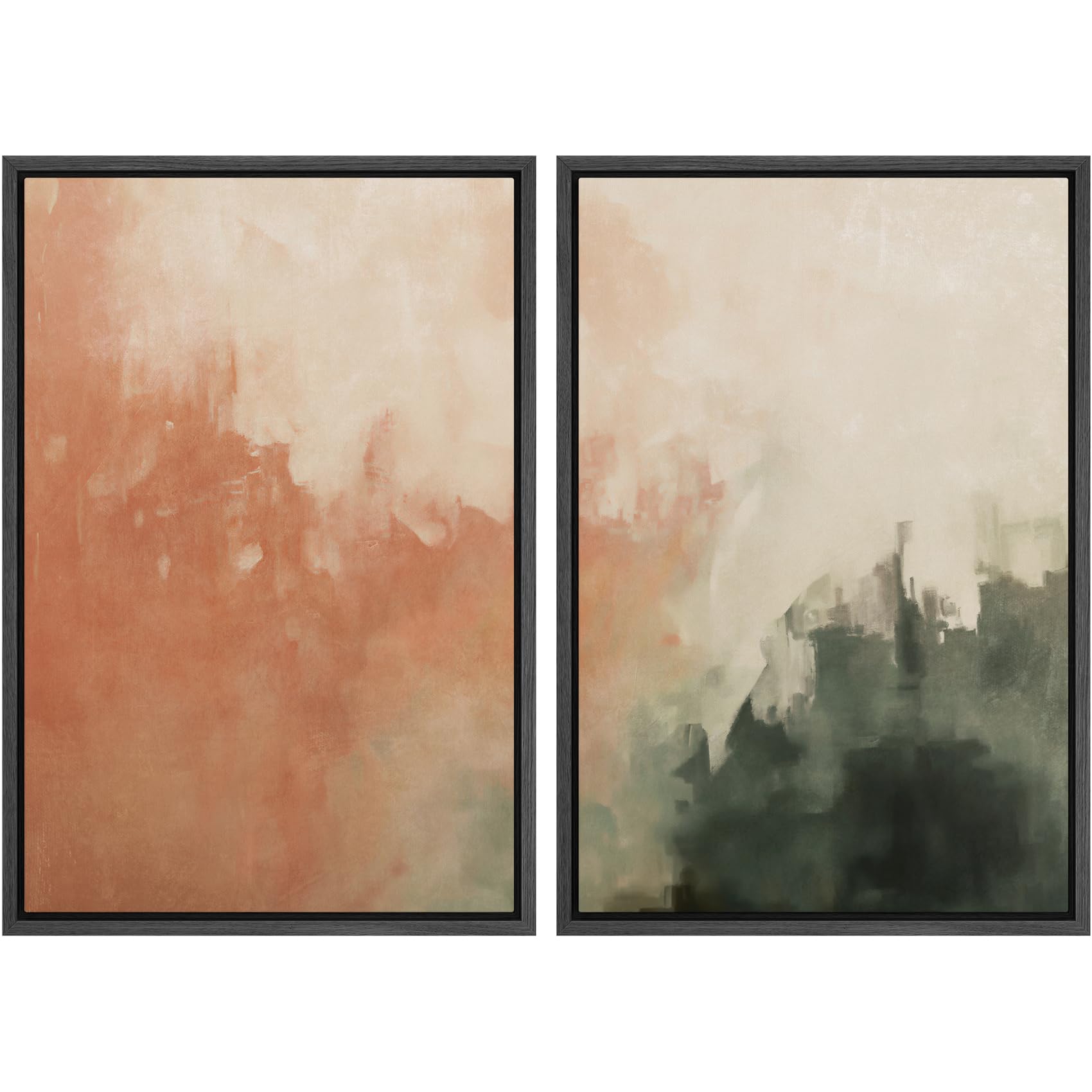 SIGNWIN Framed Canvas Print Wall Art Abstract Wave Pattern Modern Art Minimalist Neutral Decor for Living Room, Bedroom, Office - 16"x24"x2 Natural — view 13