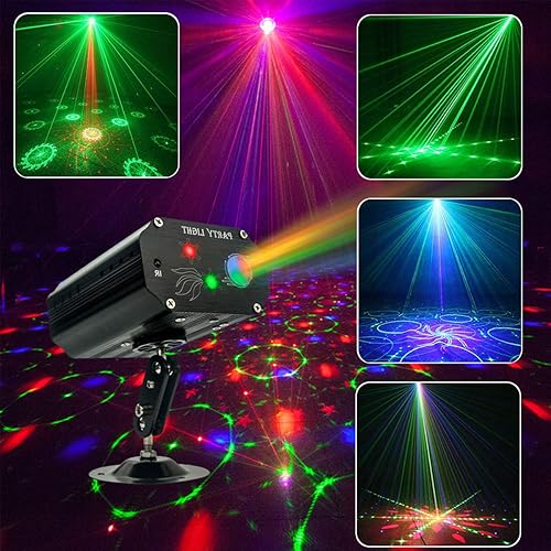 Luces de fiesta para DJ Discoteca proyector LED karaoke estroboscópico para iluminación de escenario con control remoto para fiestas de KTV