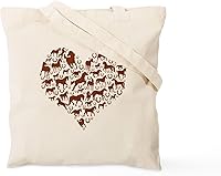 Vista 35 de CafePress Barn Stuff - Bolsa de compras de lona beige natural reutilizable para caballos