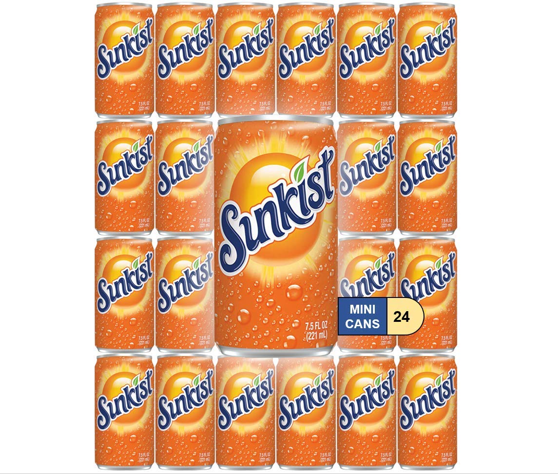 Buy Bundle of Sunkist Orange Soda Mini Soda Cans, 7.5 oz Soft Drinks