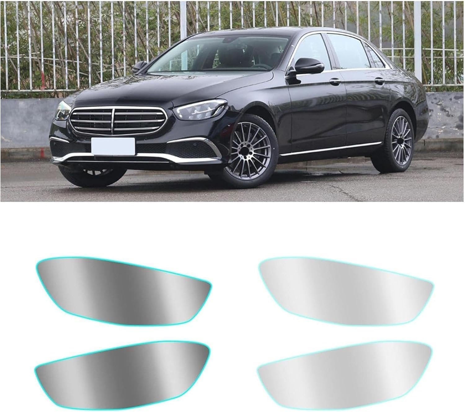 SamLng Car Front Light Film for E Class W213 2021 Blackened Precut Headlight Protective Film Car Front Headlamp Protection Film car Lights Film Headlight Anti-Scratch Non-Yellowing Protective Film