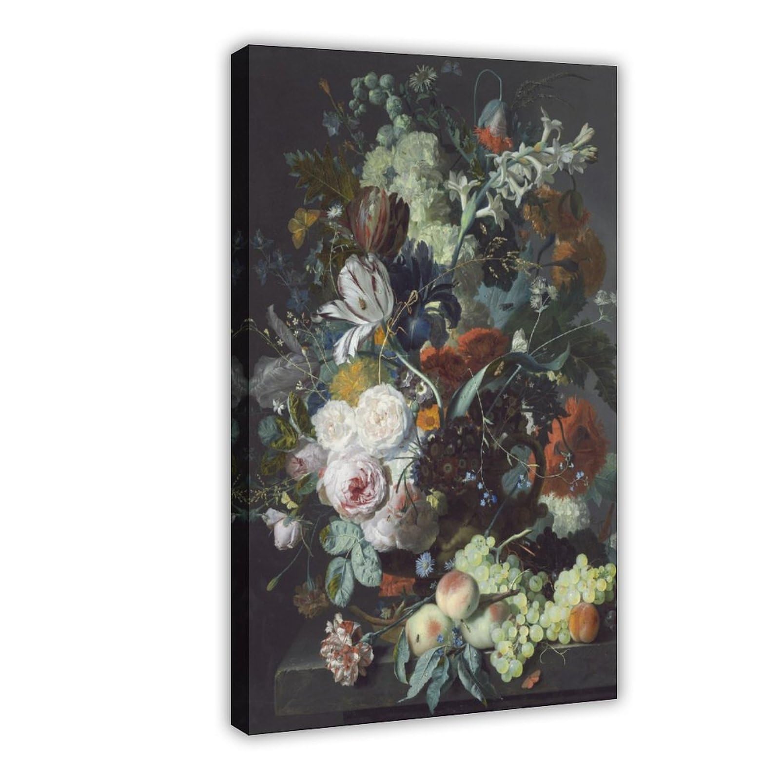 ASGRCN Still Life with Flowers And Fruit (c. 1715) Canvas Poster for Dorm Room Decor Gift