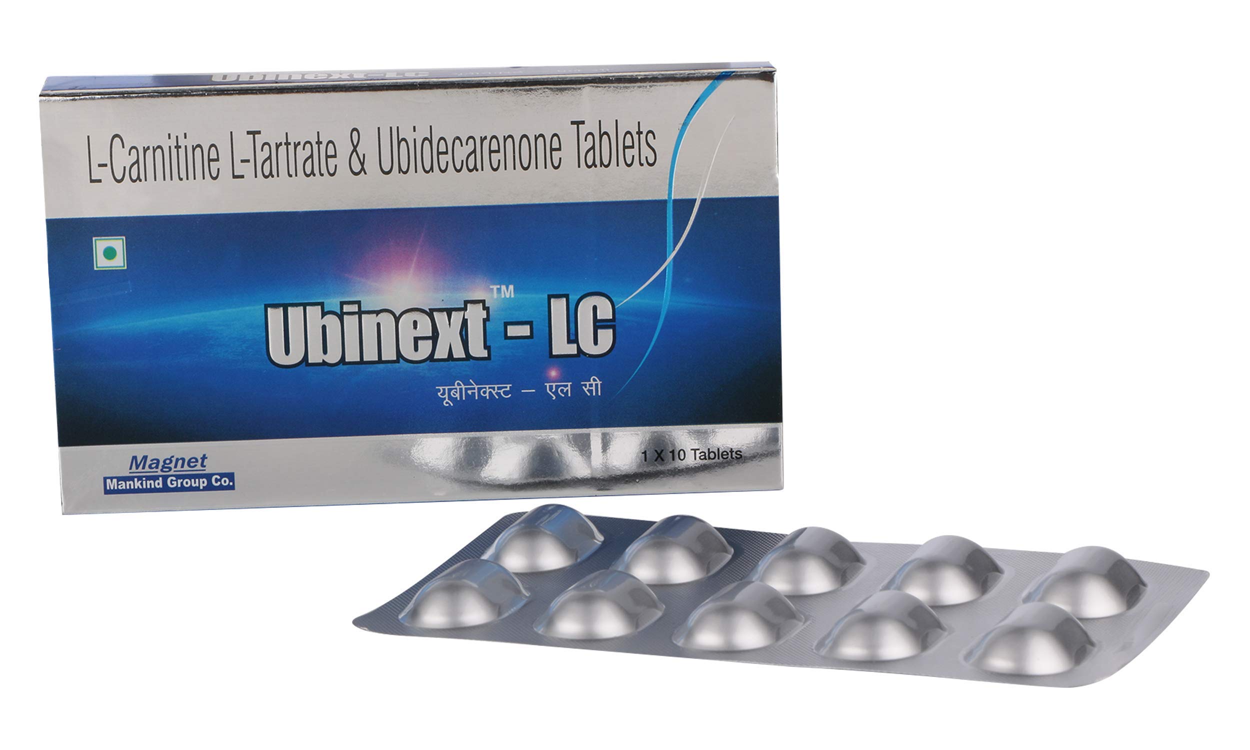 ubidecarenone & l-carnitine tablets uses Ubinext LC