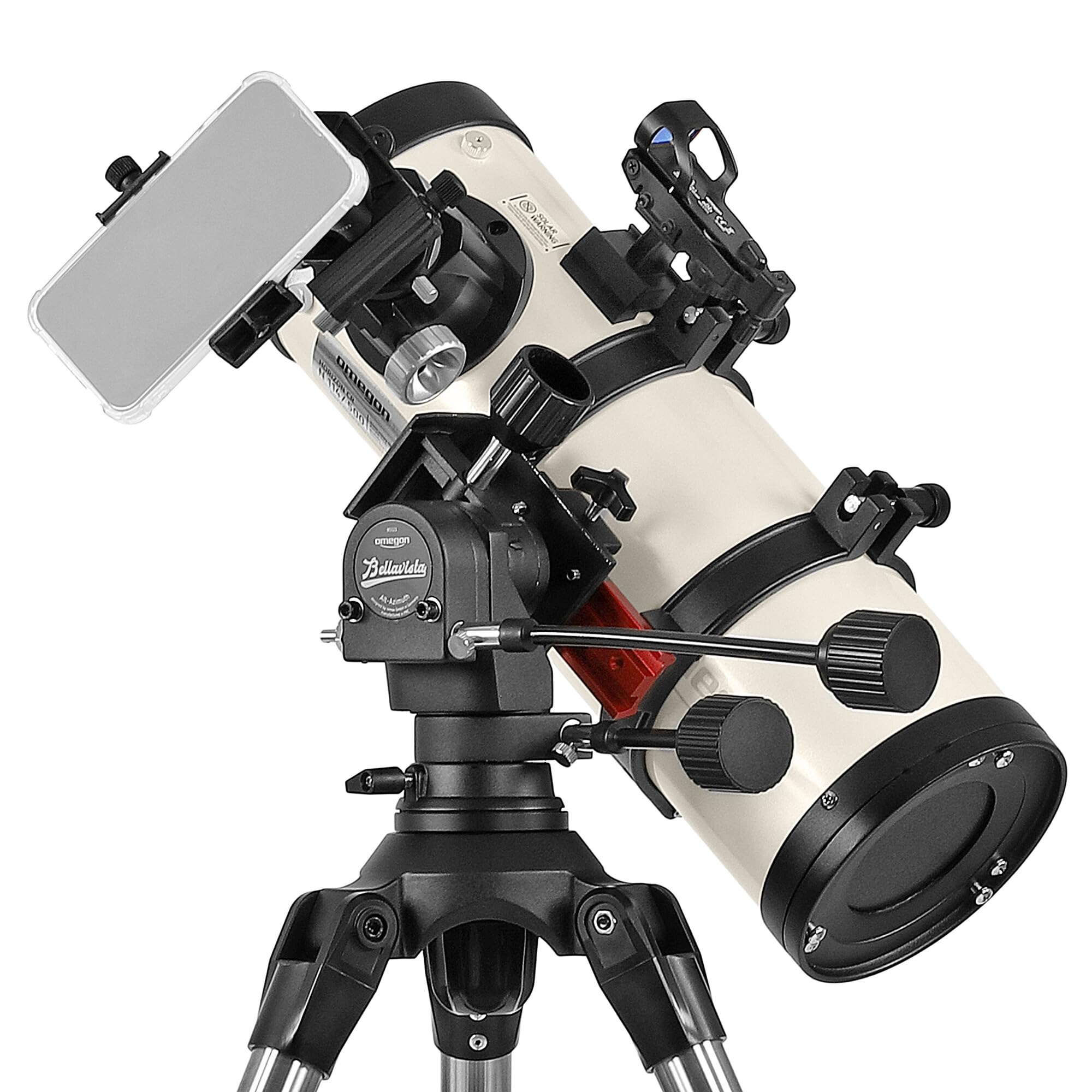 Telescopio Omegon Horizon CR N 114/500 AZ-Bellavista | Telescopio compatto | Specchi principali parabolici | Focheggiatore Crayford | Montatura AZ-Bellavista | Grandangolare e trasportabile