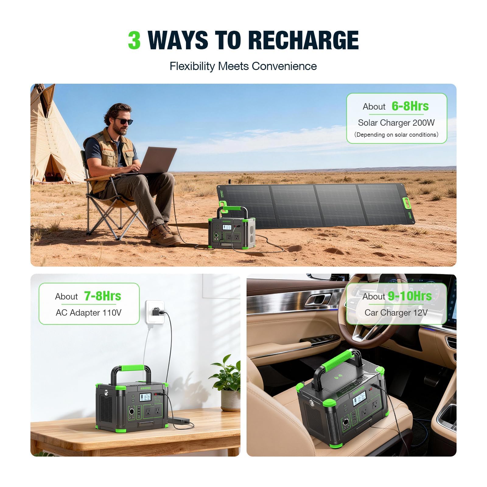 Amazon.co.jp: GRECELL 大容量ポータブル電源 1000W 270000mAh/999Wh