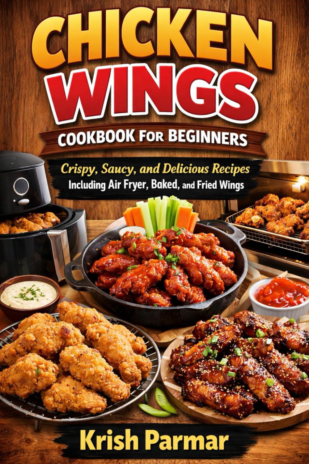 Chicken Wings Cookbook for Beginners: Crispy, Saucy, and Delicious Recipes Including Air Fryer, Baked, and Fried Wings
