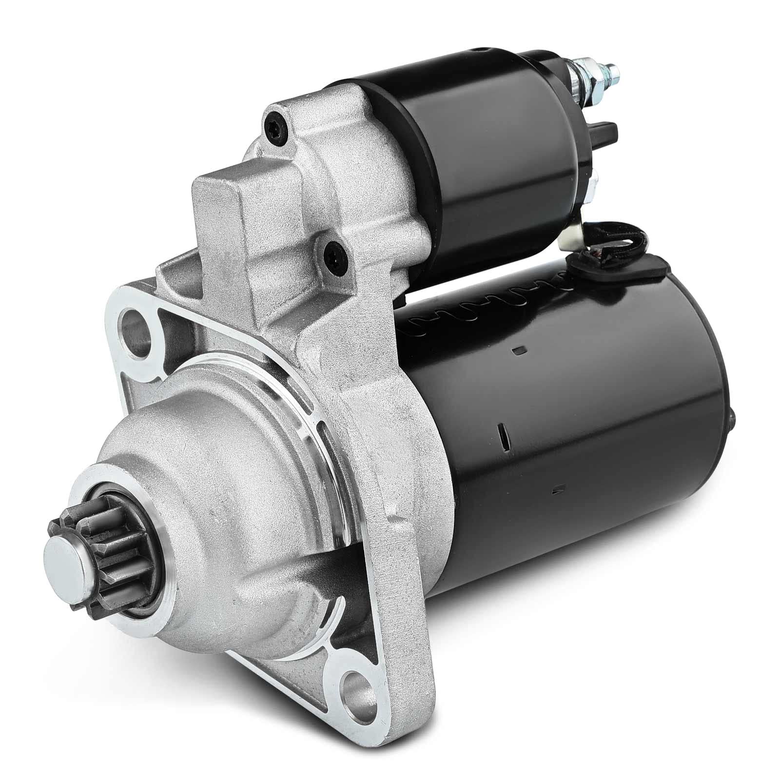Frankberg Motor de arranque 1 1 KW 12 V 02A911023L 112005 | 10 dientes numéricos; compatible con P.a.s.s.a.t Variant 35I 3A5, Golf IV Variant 1J5, New Beetle 1C1 9C1