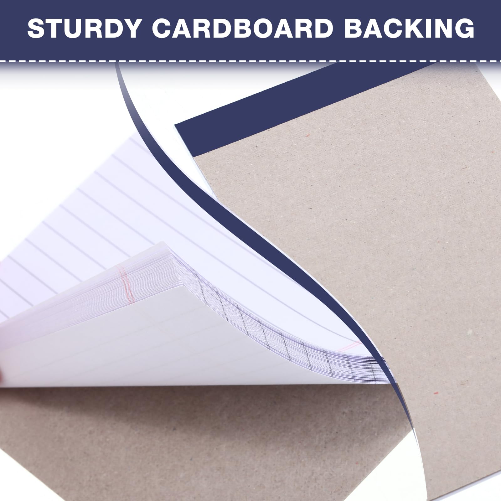 Ctosree 36 blocchi legali da 12,7 x 20,3 cm, piccoli blocchi legali con parte superiore perforata, blocchi di carta a righe universitarie, blocchi per appunti per ufficio, blocco note, mini blocchi