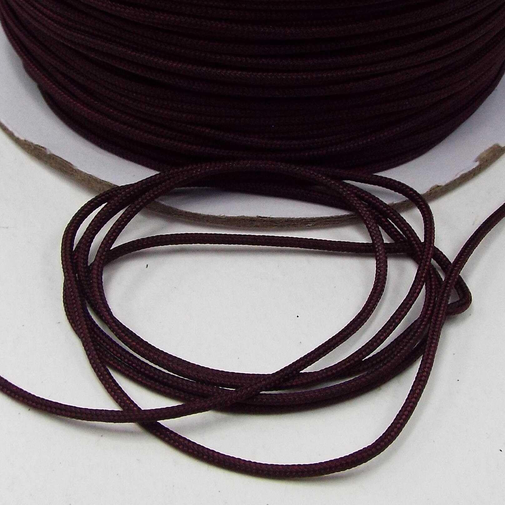 2mm Cord Blind Light Pull Braided Tent 18 Colours Buy 5m 10m 20 40m 201D, 298 Burgundy Brown, 20 Metres