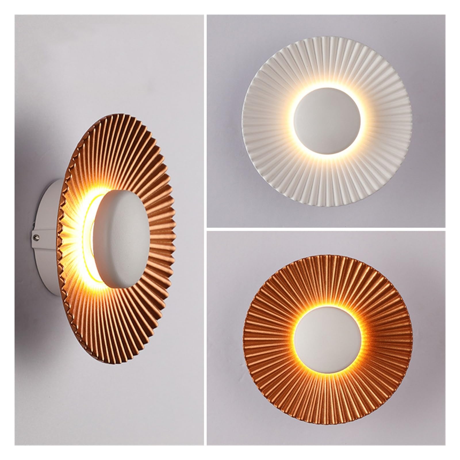 Wewnętrzny Kinkiet LED Sypialnia Salon Lampy Domowe Balkon TV Tle Lampa Do Sypialni Nowoczesny Aluminiowy Jasne śWiatłA(White)