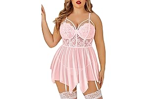 Avidlove Plus Size Lingerie | Lace Lingerie Top Babydoll Lingerie Nightgowns