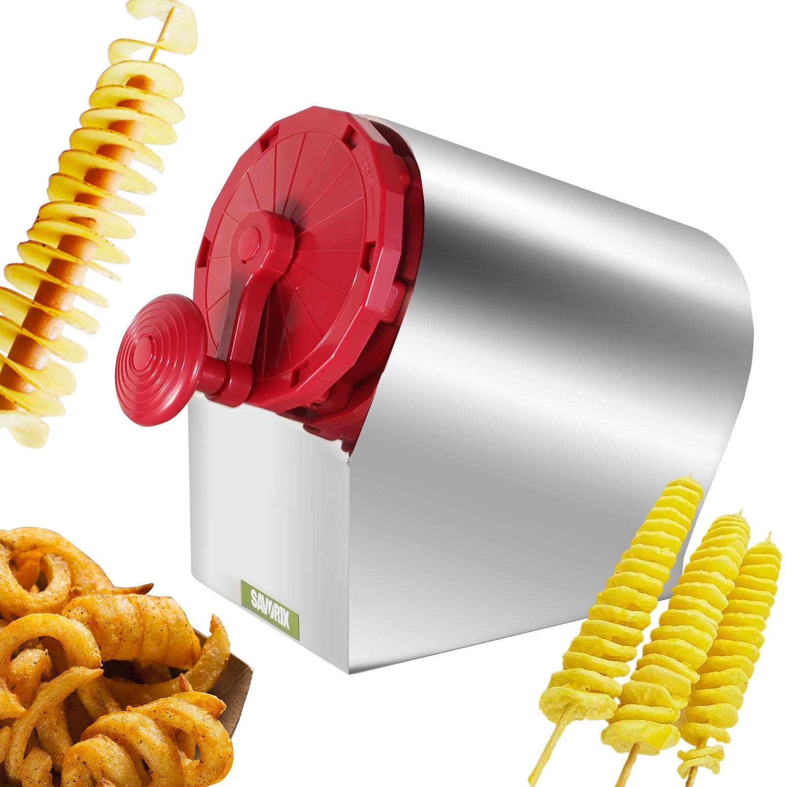 Savorix ポテトカッター 省力化 家庭用 Amazon | Savorix トルネードポテトカッター 1台3役 ポテトスライサー