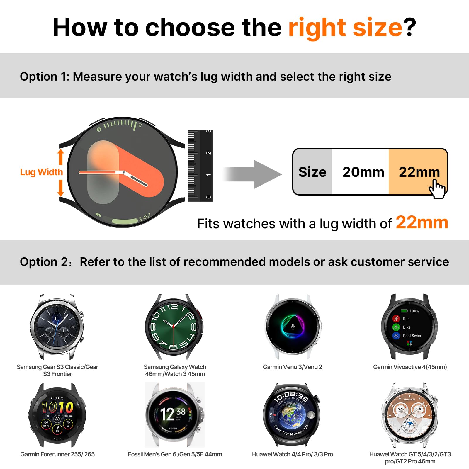 Fullmosa Nylonowy pasek do zegarka, 20 mm, 22 mm, kompatybilny z Samsung Galaxy Watch / Garmin - zestaw 2 plecionych bransoletek wymiennych dla kobiet i mężczyzn | 2-pak nylonowych pasków dla mężczyzn i kobiet