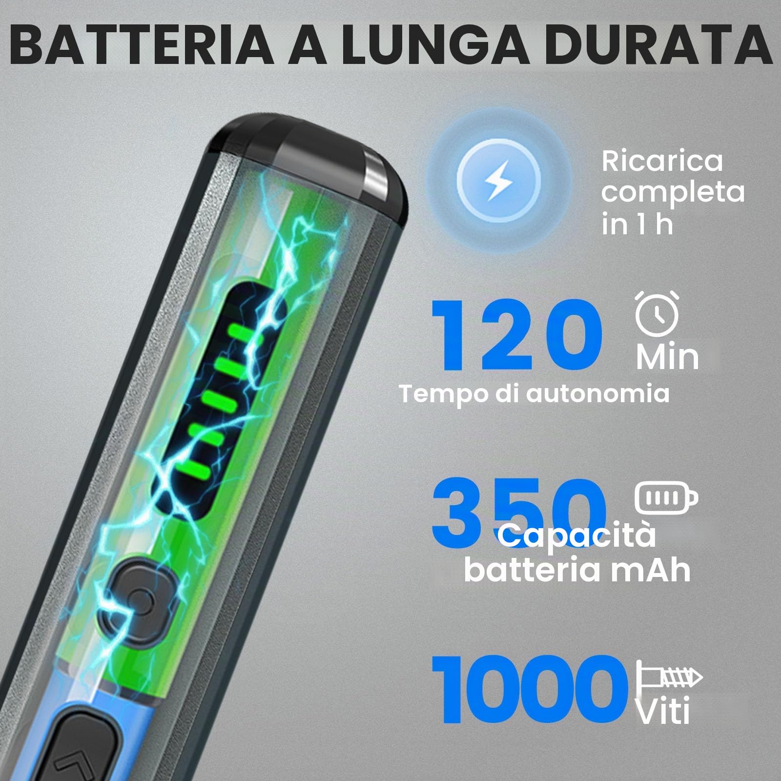 Cacciavite elettrico, 68 in 1 di precisione, con 64 punte magnetiche S2 a 5 marce, dinamometrica a LED, cacciavite elettrico magnetico per laptop, occhiali, orologi