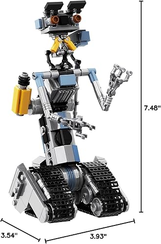 Miniatura 9 de Juego de construcción de robot Johnny 5 de 370 piezas, juguetes modelo de robot Johnny 5, compatible con Lego, juego de regalo educativo para niños