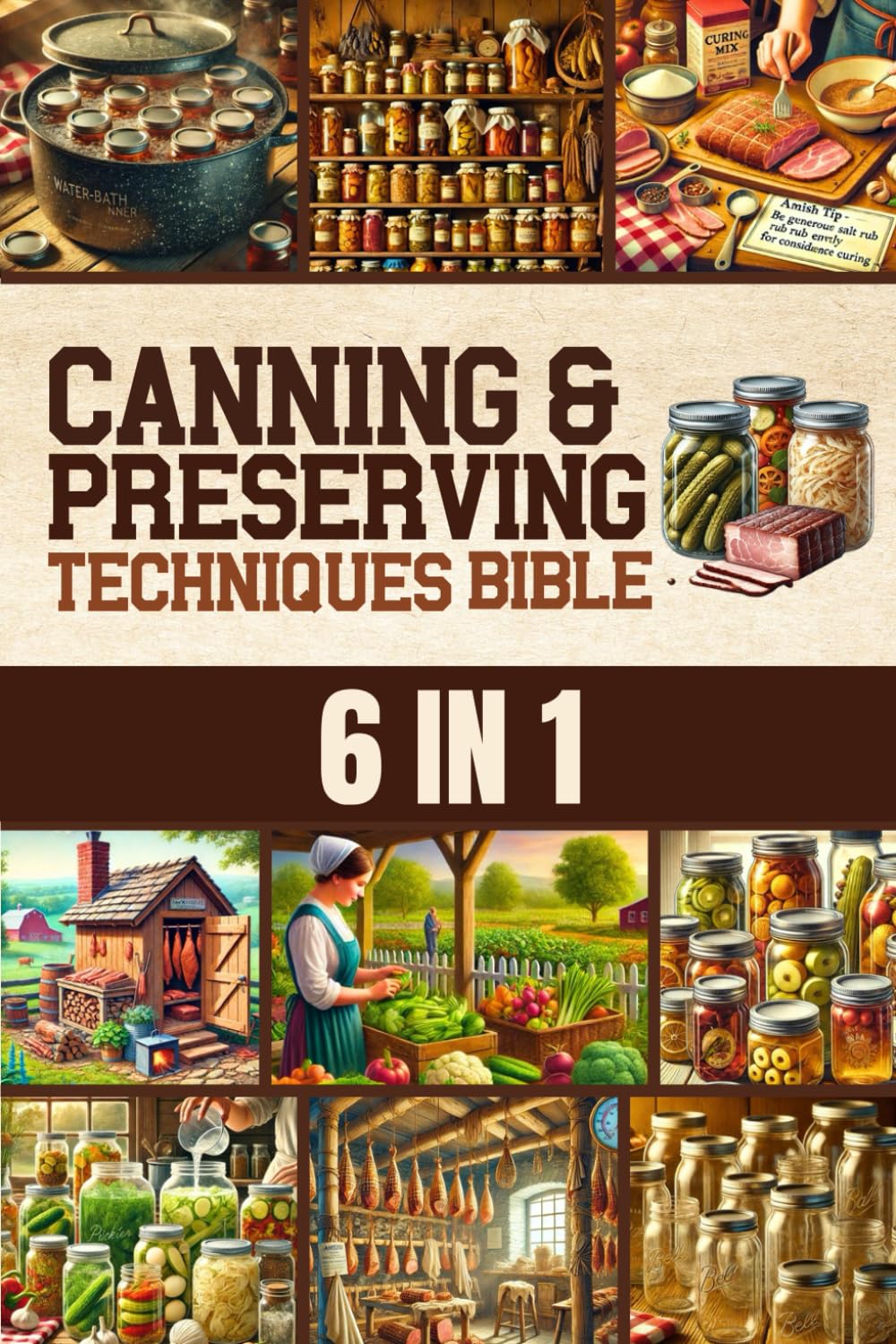 Canning & Preserving Techniques Bible: The Timeless Guide Passed Down Through Generations to Safely Preserve Foods at Home | Canning, Pickling, Smoking, Curing, Fermenting, Drying & Root Cellaring
