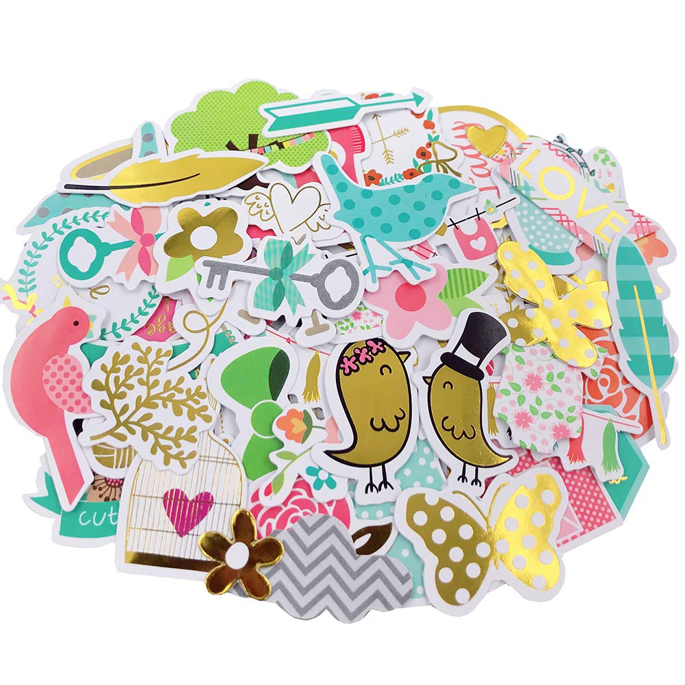 Buy Scrapbook Stickers104pcs Cardstock Stickers Life Stickers Floral